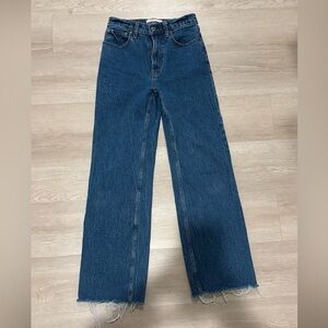 Abercrombie & Fitch Dark Blue Hise Rise 90s Relaxed Jeans